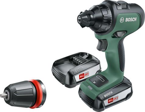 Bosch AdvancedDrill 18, бесщёточный, 18В, 2х2.5Ач, ЗУ, кейс