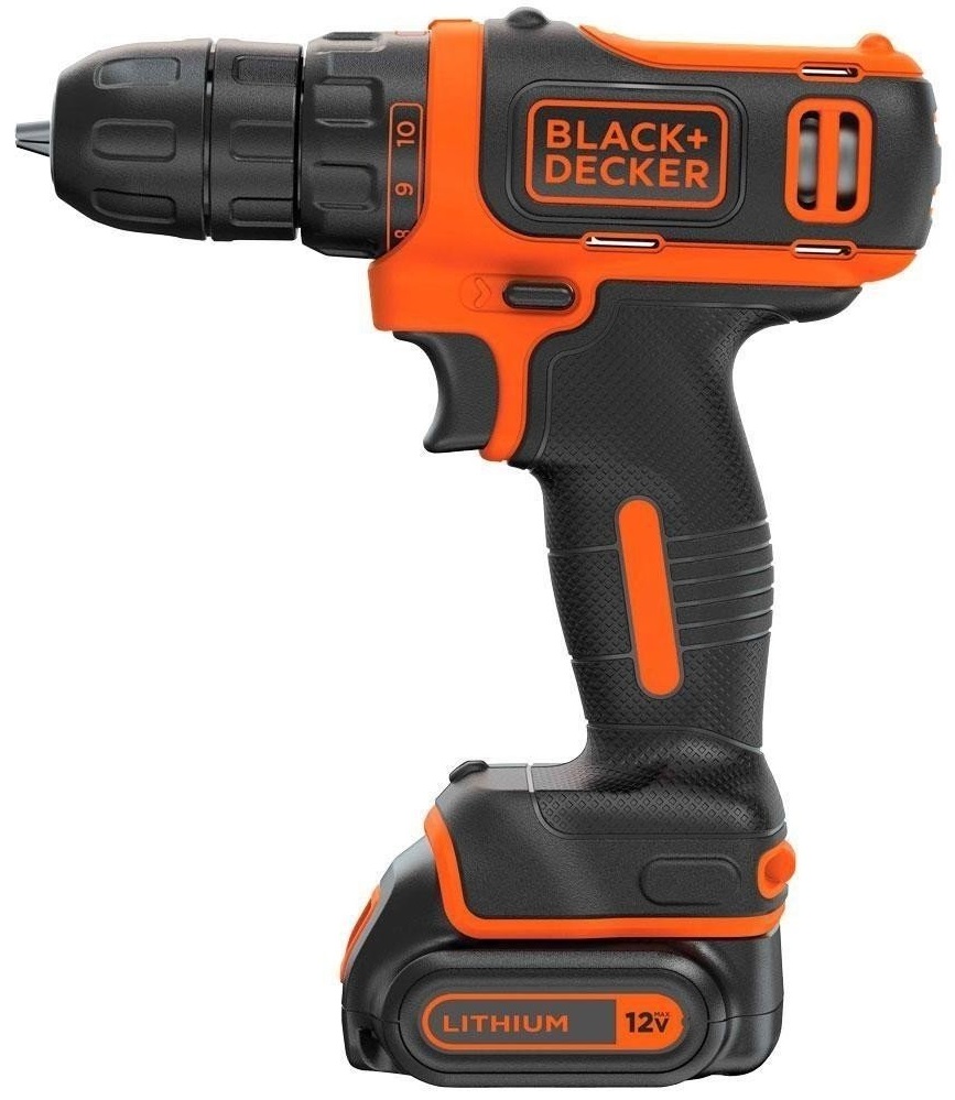 Шурупокрут Black&Decker BDCDD12B, 10.8V, 26Нм, Li-Ion, 2ак.