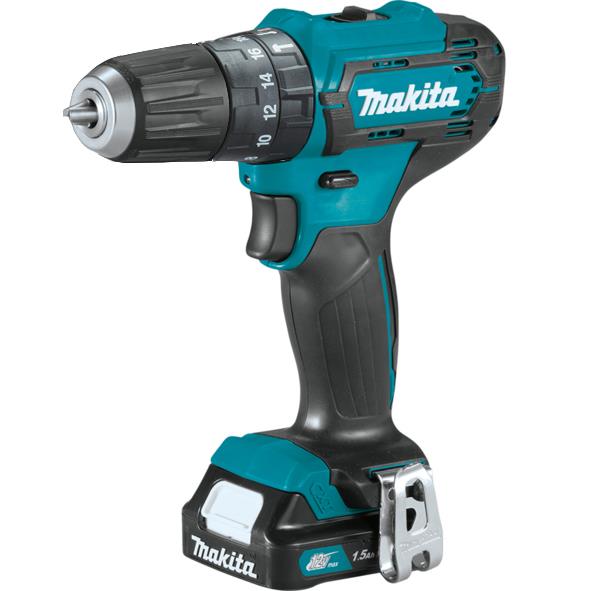 Шуруповерт Makita HP333DWYE, 10.8 В, 1.5 Ач, 0-450/1700 об/хв, 1.2 кг