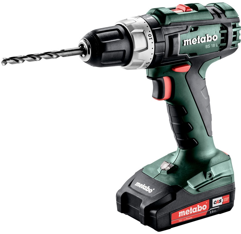 Metabo BS 18 L акумуляторний, 18V 2x2Ah, з / у, кофр